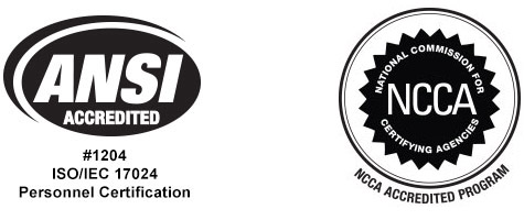 ANSI and NCCA logos